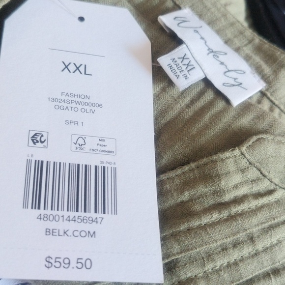 New Hunter Green Top - Size 2X - Picture 4 of 4